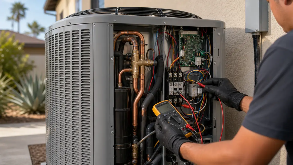 Carrier heat pump reversing valve and board check in Glendale
