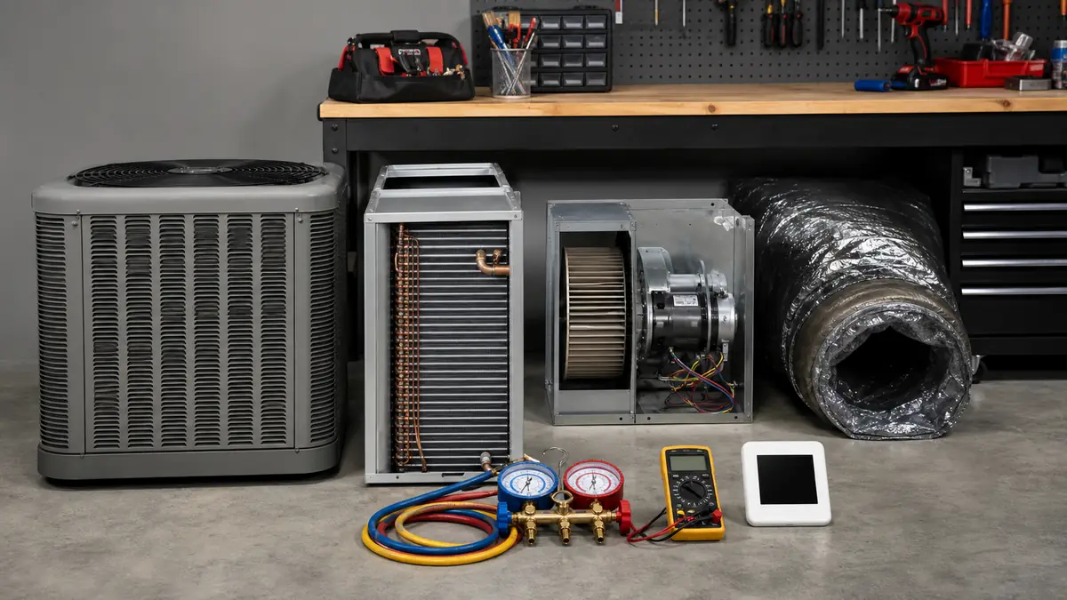 Illustration of Carrier HVAC service options for Glendale homes